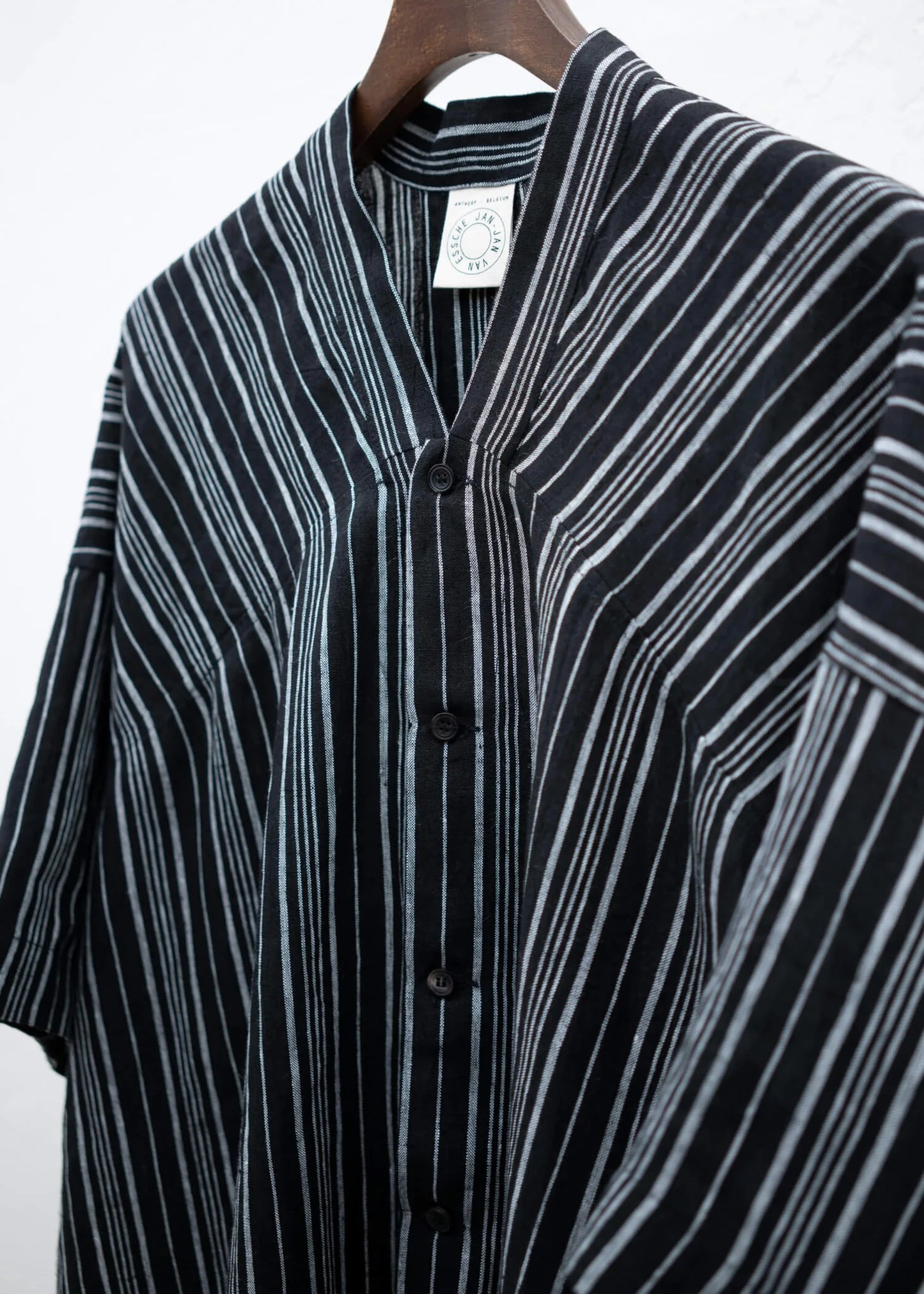 Contrast Stripe Linen - Shirt#93